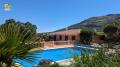 7602, Villanueva del Trabuco,  beautiful, single story 3 bedroom detached country villa with well kept gardens and 11m x 5m salt water heated swimming pool.