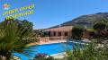 7602, Villanueva del Trabuco,  beautiful, single story 3 bedroom detached country villa with well kept gardens and 11m x 5m salt water heated swimming pool.